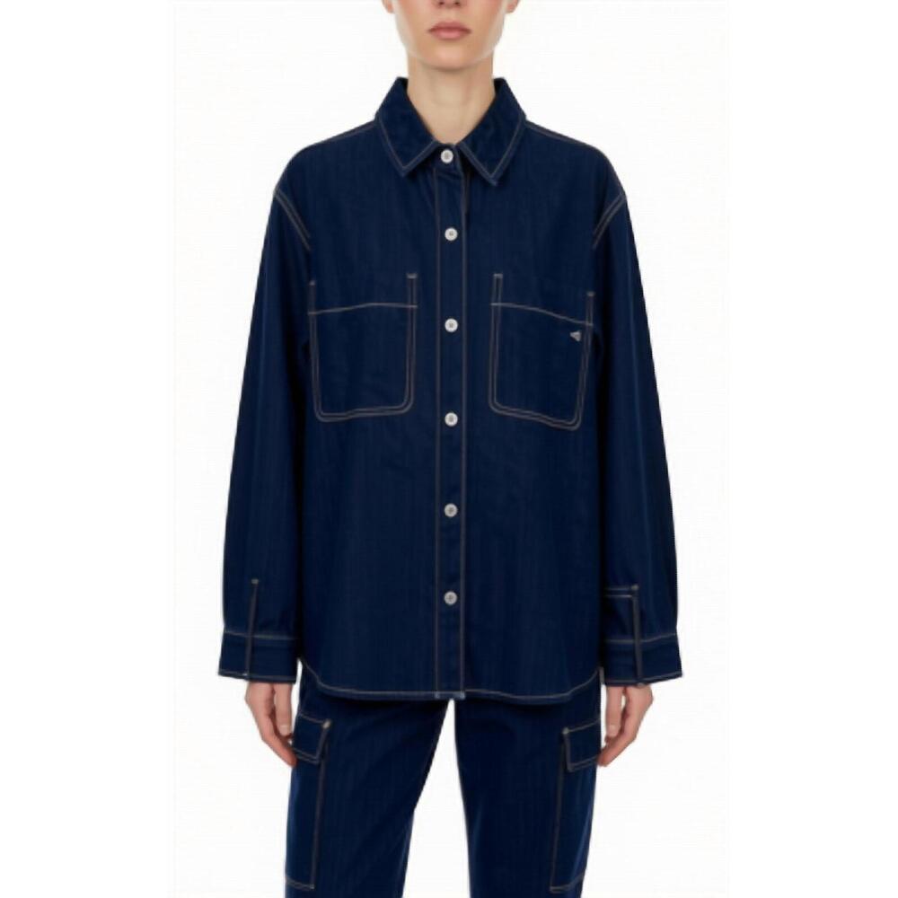 NEW HIDDEN long-sleeve jean jacket in navy